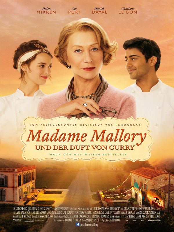 06.09., 20 Uhr, Weinheim Schlosspark, Madame Mallory und der Duft von Curry (Film+Essen)